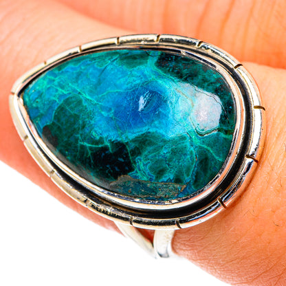 Chrysocolla Rings handcrafted by Ana Silver Co - RING82265