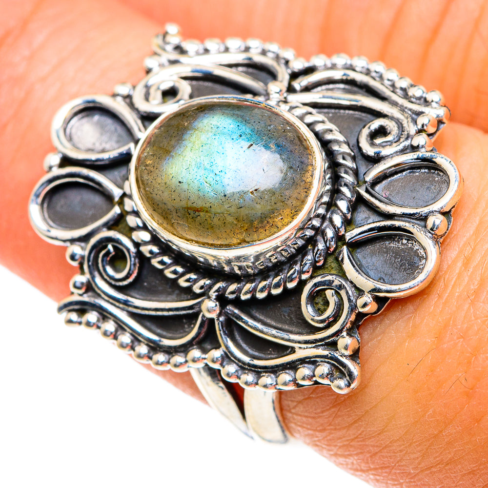Labradorite Rings handcrafted by Ana Silver Co - RING82266