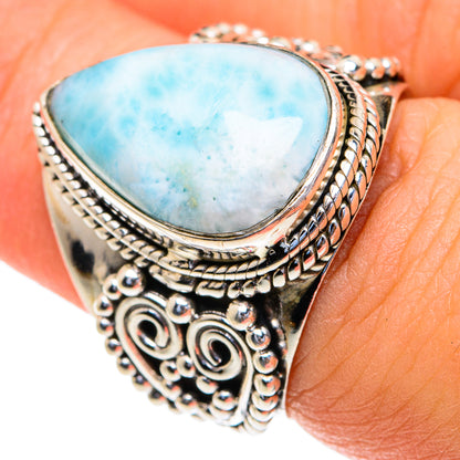 Larimar Rings handcrafted by Ana Silver Co - RING82267