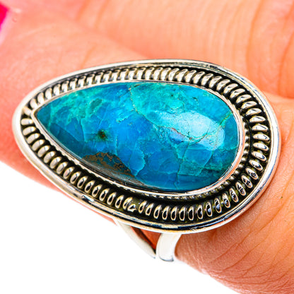 Chrysocolla Rings handcrafted by Ana Silver Co - RING82275