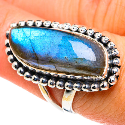 Labradorite Rings handcrafted by Ana Silver Co - RING82277