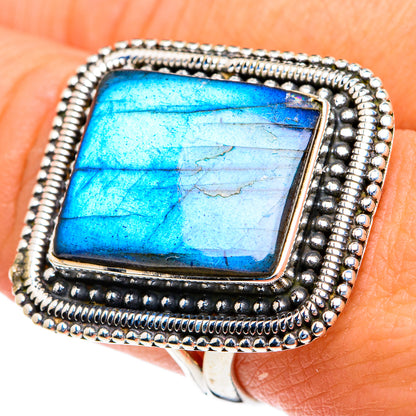 Labradorite Rings handcrafted by Ana Silver Co - RING82278