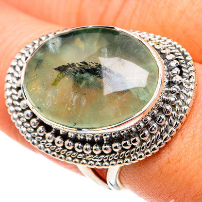 Prehnite Rings handcrafted by Ana Silver Co - RING82283