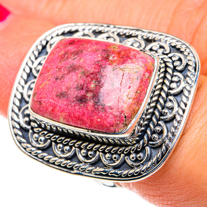 Rhodonite Rings handcrafted by Ana Silver Co - RING82294