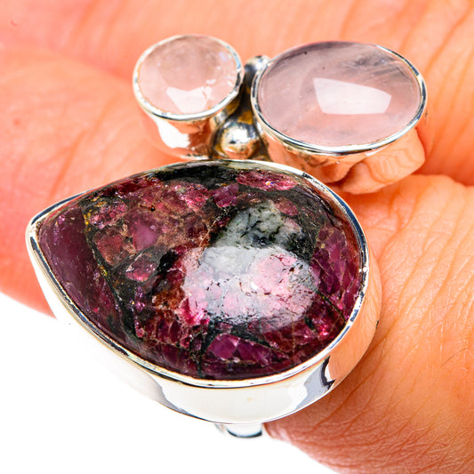 Russian Eudialyte Rings handcrafted by Ana Silver Co - RING82295