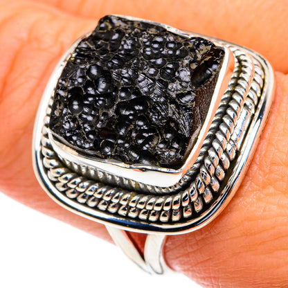 Tektite Rings handcrafted by Ana Silver Co - RING82302