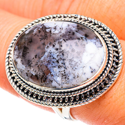 Dendritic Opal Rings handcrafted by Ana Silver Co - RING82310
