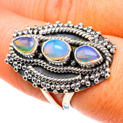 Ethiopian Opal Rings handcrafted by Ana Silver Co - RING82311