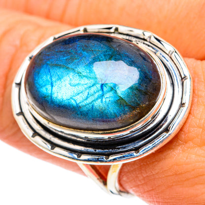 Labradorite Rings handcrafted by Ana Silver Co - RING82319