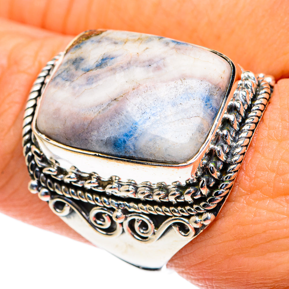 Blue Scheelite Rings handcrafted by Ana Silver Co - RING82321