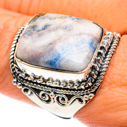 Blue Scheelite Rings handcrafted by Ana Silver Co - RING82321