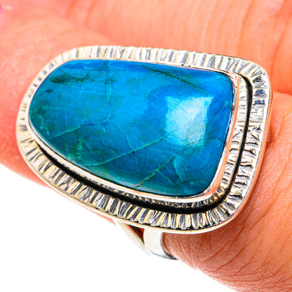 Chrysocolla Rings handcrafted by Ana Silver Co - RING82323