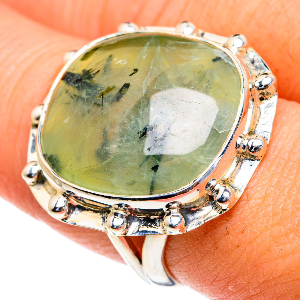 Prehnite Rings handcrafted by Ana Silver Co - RING82326