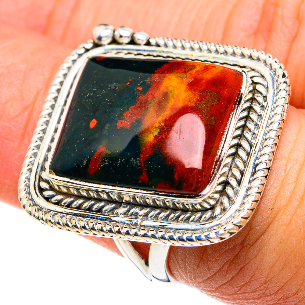 Bloodstone Rings handcrafted by Ana Silver Co - RING82330