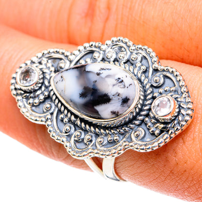 Dendritic Opal Rings handcrafted by Ana Silver Co - RING82347