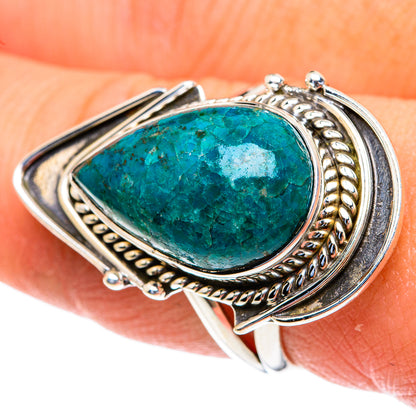 Chrysocolla Rings handcrafted by Ana Silver Co - RING82360