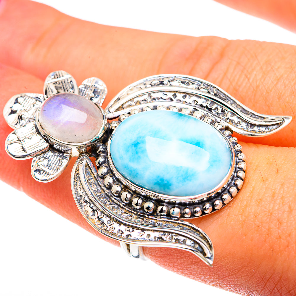 Larimar Rings handcrafted by Ana Silver Co - RING82367