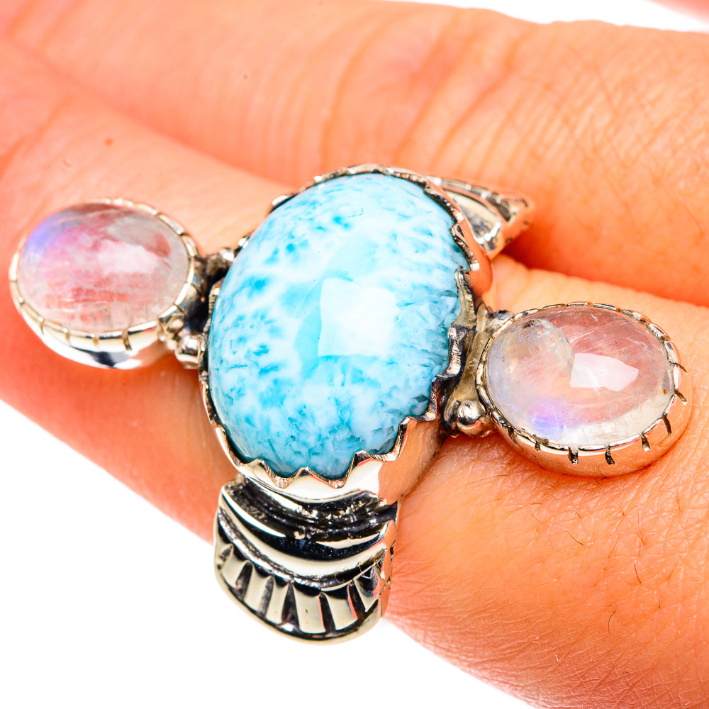 Larimar Rings handcrafted by Ana Silver Co - RING82370