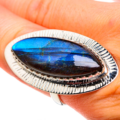 Labradorite Rings handcrafted by Ana Silver Co - RING82371