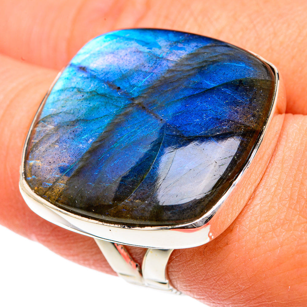 Labradorite Rings handcrafted by Ana Silver Co - RING82374