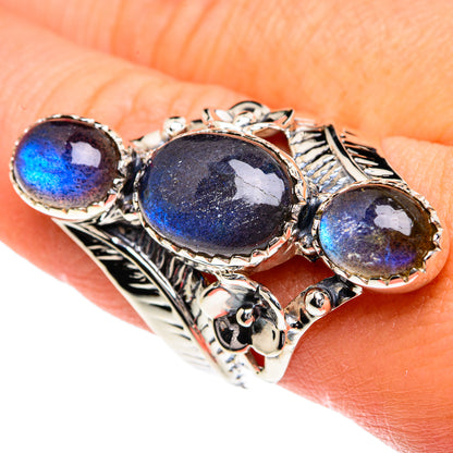 Labradorite Rings handcrafted by Ana Silver Co - RING82375
