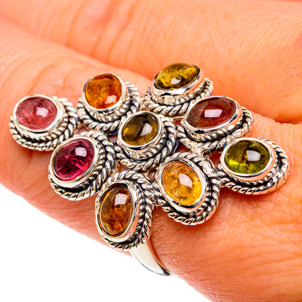 Pink Tourmaline Rings handcrafted by Ana Silver Co - RING82388