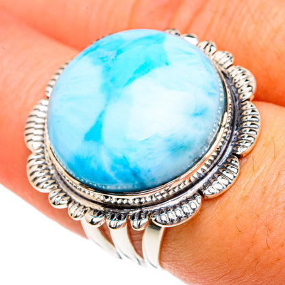 Larimar Rings handcrafted by Ana Silver Co - RING82392
