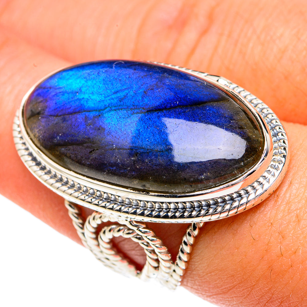 Labradorite Rings handcrafted by Ana Silver Co - RING82396