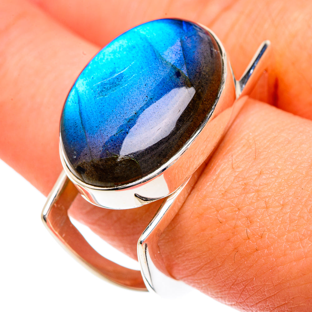 Labradorite Rings handcrafted by Ana Silver Co - RING82397