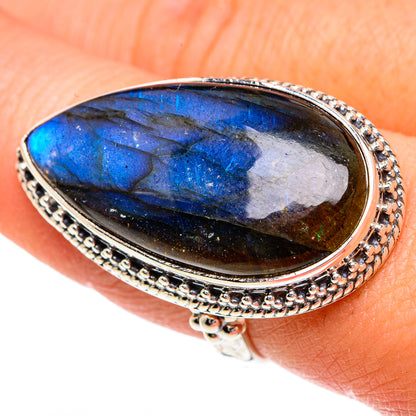 Labradorite Rings handcrafted by Ana Silver Co - RING82398