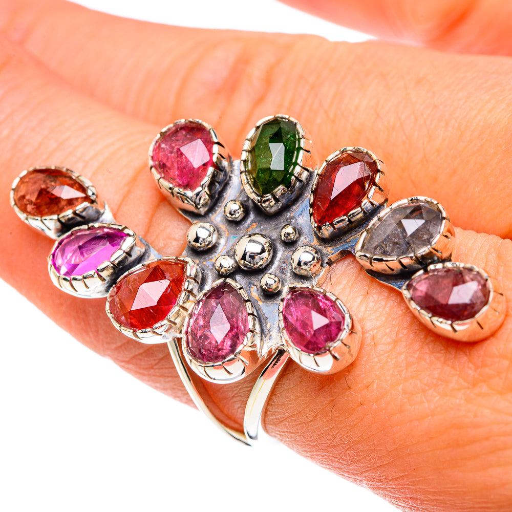 Pink Tourmaline Rings handcrafted by Ana Silver Co - RING82407