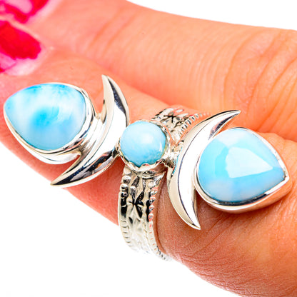 Larimar Rings handcrafted by Ana Silver Co - RING82416