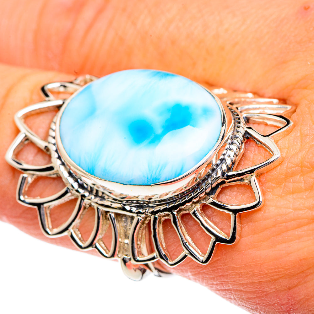 Larimar Rings handcrafted by Ana Silver Co - RING82417
