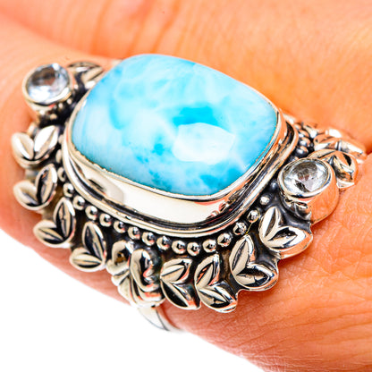 Larimar Rings handcrafted by Ana Silver Co - RING82418
