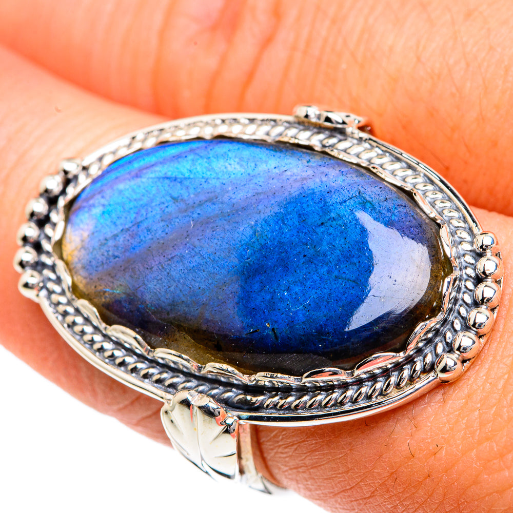 Labradorite Rings handcrafted by Ana Silver Co - RING82423