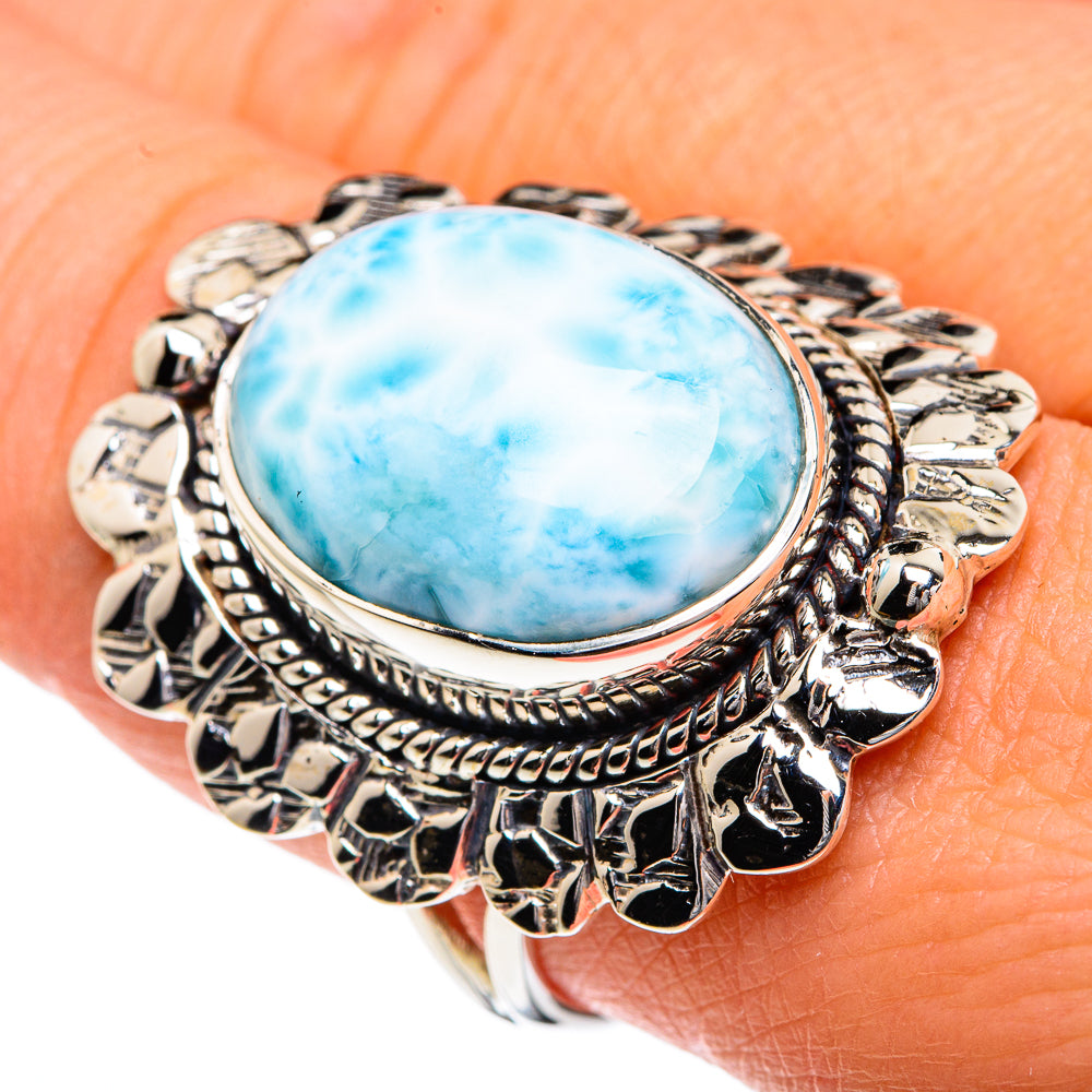 Larimar Rings handcrafted by Ana Silver Co - RING82430