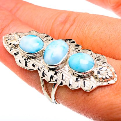 Larimar Rings handcrafted by Ana Silver Co - RING82434