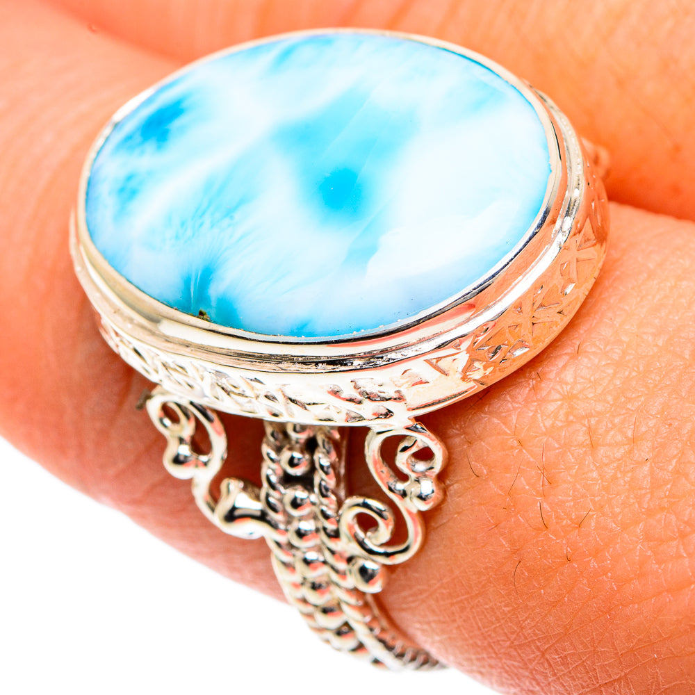 Larimar Rings handcrafted by Ana Silver Co - RING82442