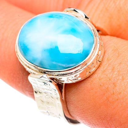 Larimar Rings handcrafted by Ana Silver Co - RING82444