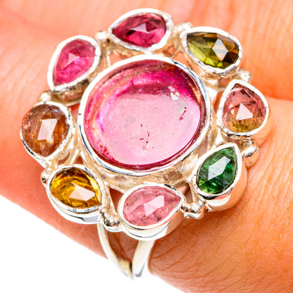 Pink Tourmaline Rings handcrafted by Ana Silver Co - RING82454