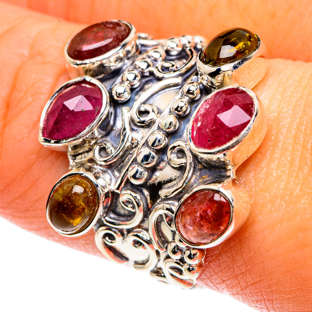 Pink Tourmaline Rings handcrafted by Ana Silver Co - RING82455