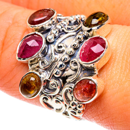 Pink Tourmaline Rings handcrafted by Ana Silver Co - RING82455