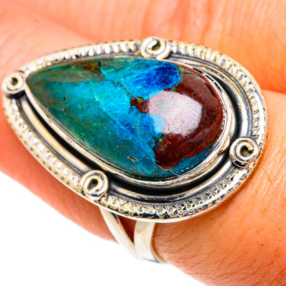 Chrysocolla Rings handcrafted by Ana Silver Co - RING82461