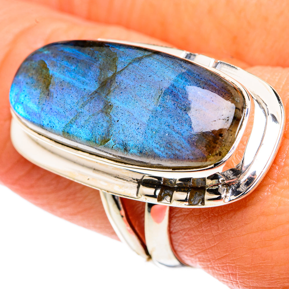 Labradorite Rings handcrafted by Ana Silver Co - RING82463