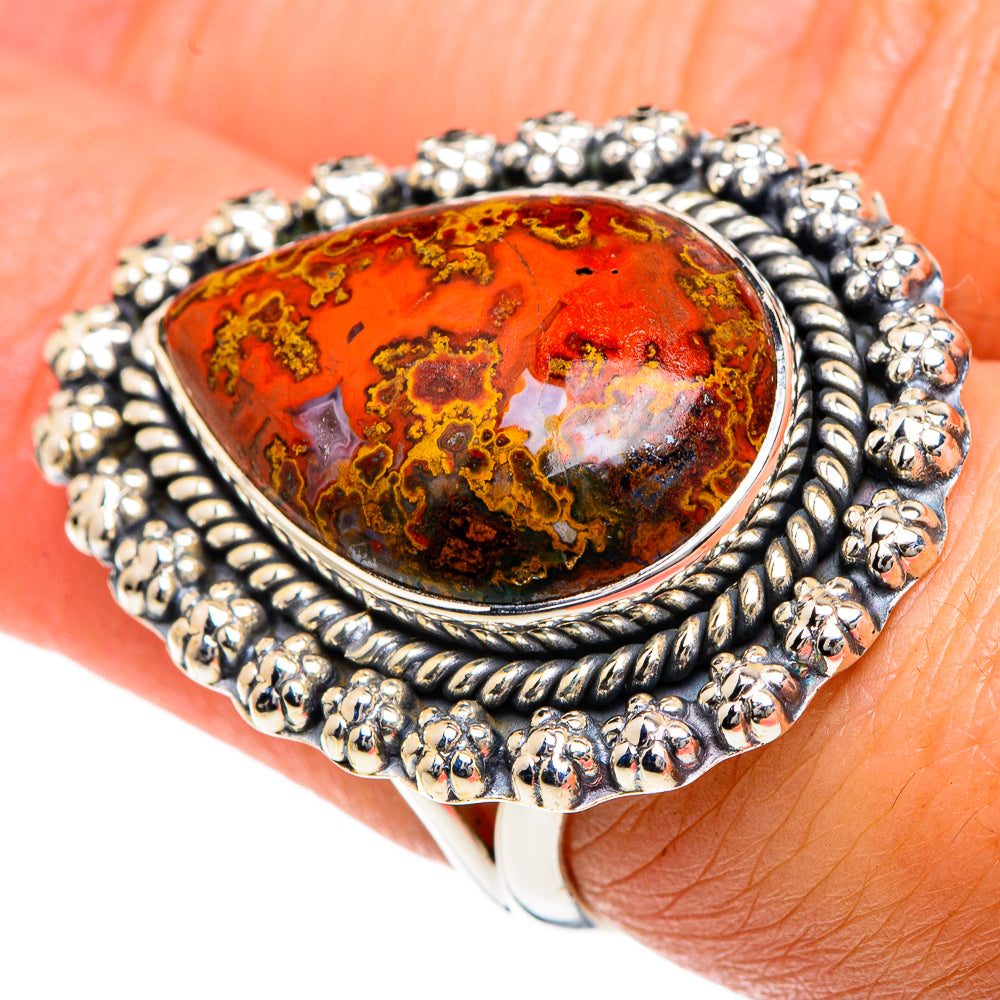 Moroccan Agate Rings handcrafted by Ana Silver Co - RING82474
