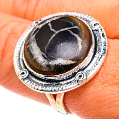 Septarian Geode Rings handcrafted by Ana Silver Co - RING82478