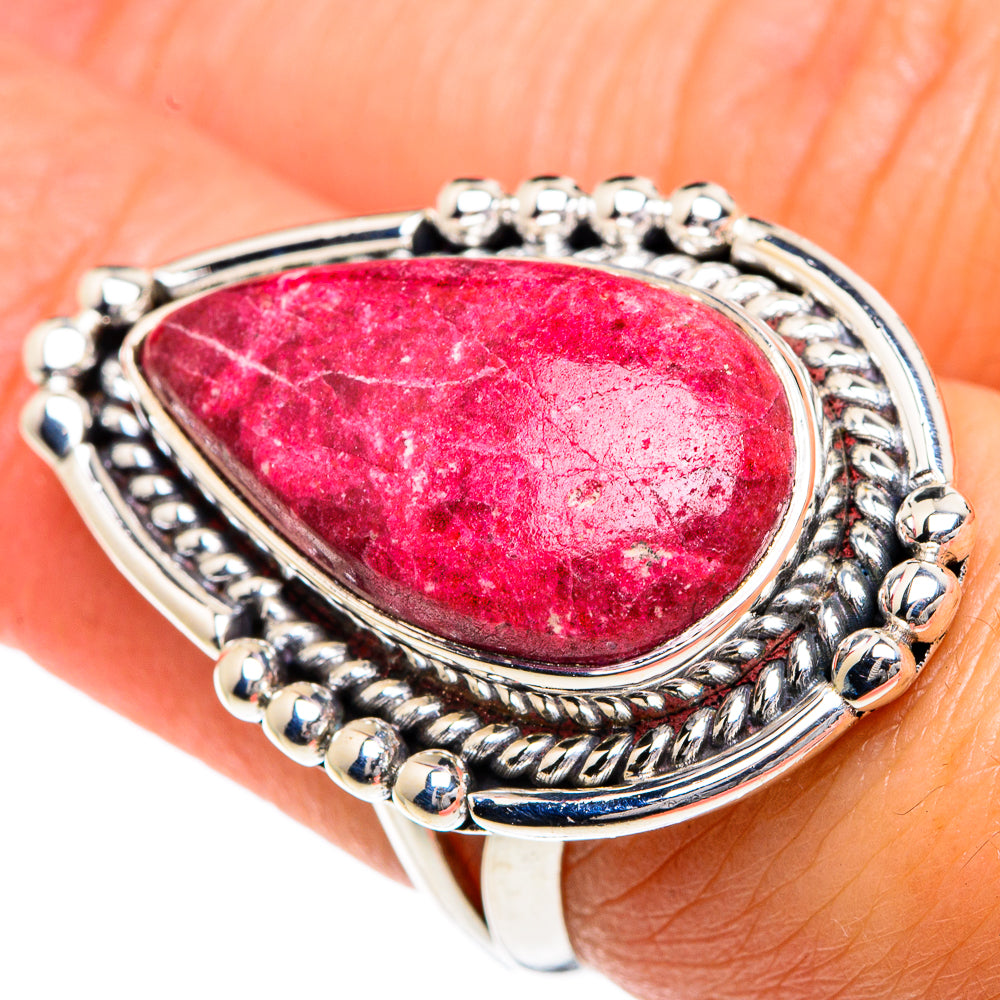 Thulite Rings handcrafted by Ana Silver Co - RING82479