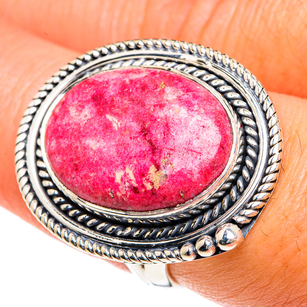 Thulite Rings handcrafted by Ana Silver Co - RING82480