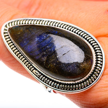 Labradorite Rings handcrafted by Ana Silver Co - RING82496