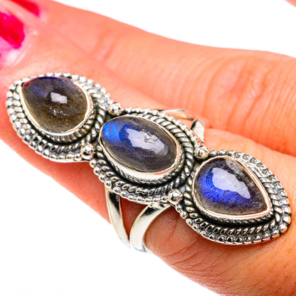 Labradorite Rings handcrafted by Ana Silver Co - RING82497